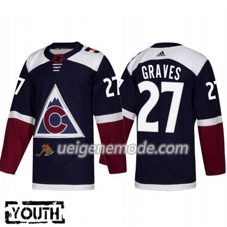 Kinder Eishockey Colorado Avalanche Trikot Ryan Graves 27 Adidas Alternate 2018-19 Authentic